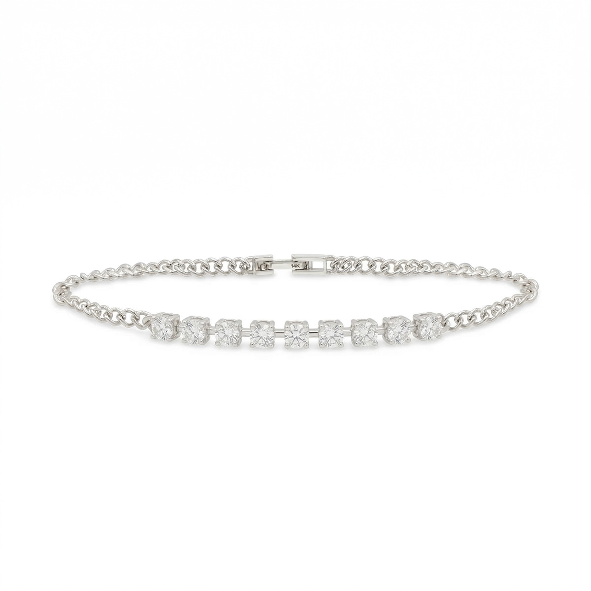 클라베드제이 14K 골드 0.90ctw 다이아몬드 팔찌 루미엘