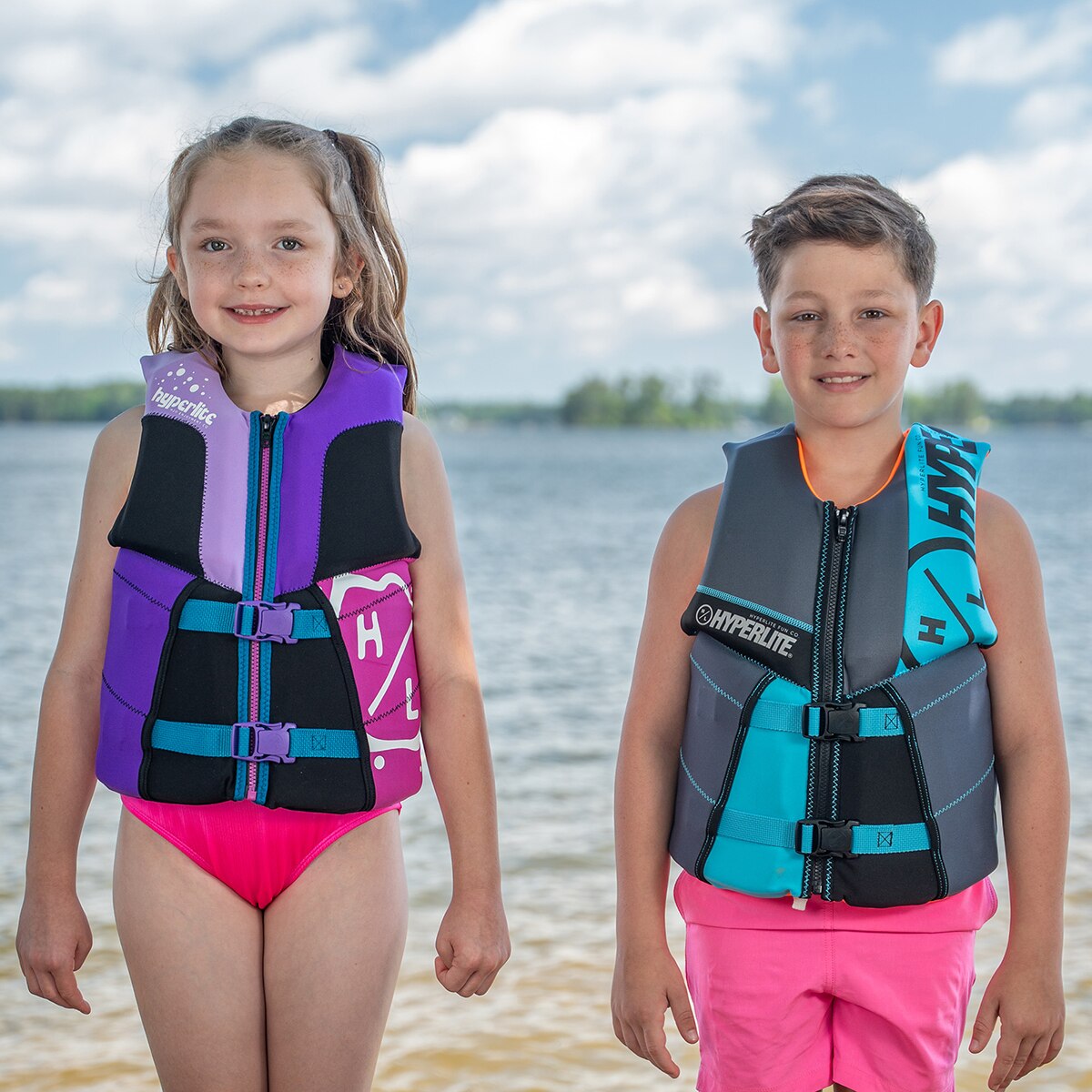 하이퍼라이트 아동용 구명조끼 - 남아용 그레이