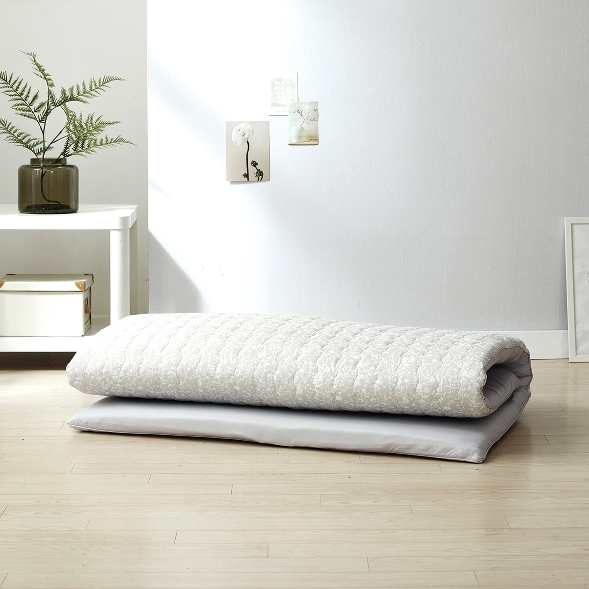 에이프릴앳홈 순면 누빔 워싱 면 요 - 싱글, 그레이(린츠)