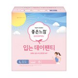 좋은느낌 입는데이팬티 중형 또는 대형 8개 x 4팩