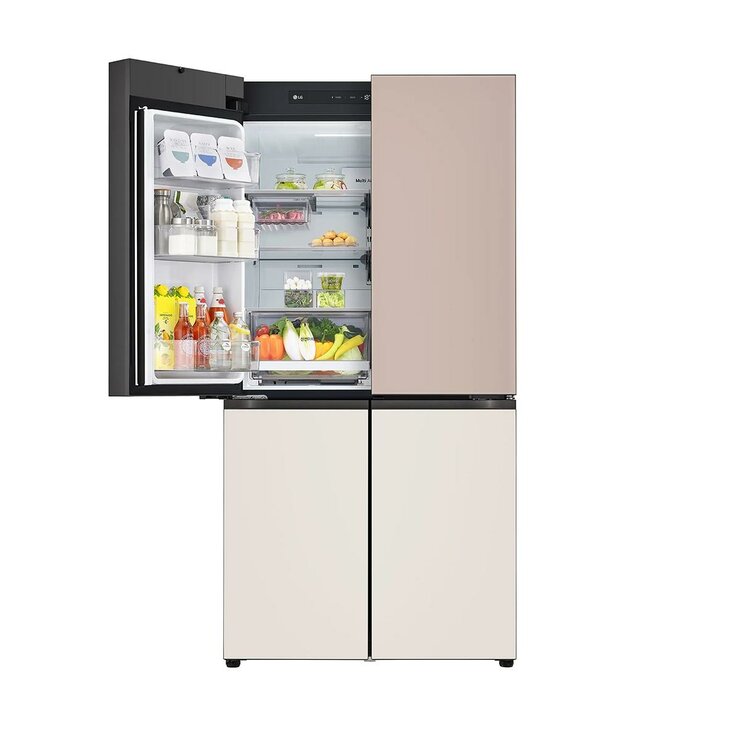 LG 오브제 AI 매직스페이스 냉장고 870L, 글라스 아몬드/토프 LG 오브제 AI 매직스페이스 냉장고 870L, 글라스 아몬드/토프