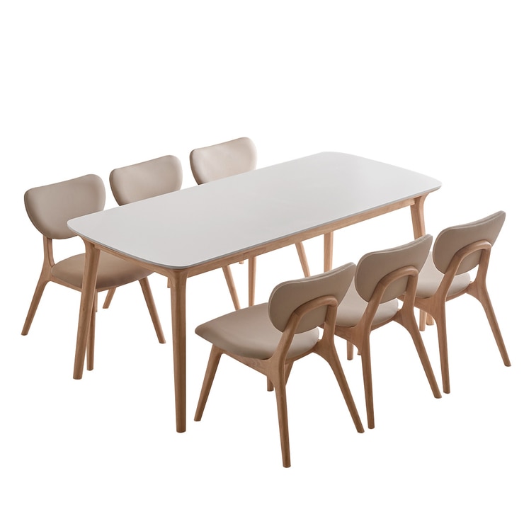 Finlandia Carino Cermaic Dining Table Set For 6 674795