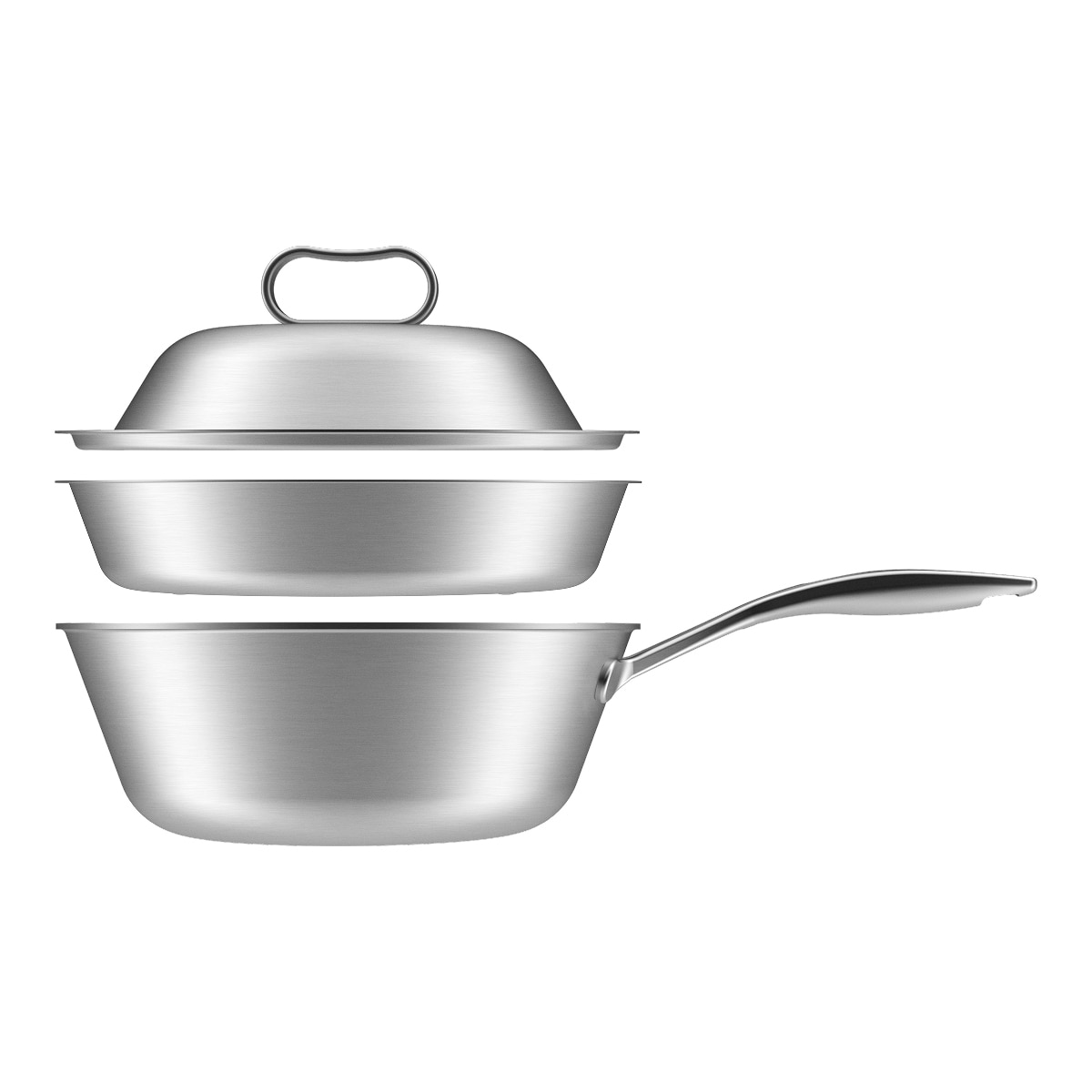 쿠치나레 통 3중 스테인리스 웍 & 스티머 24cm 쿠치나레 통 3중 스테인리스 웍 & 스티머 24cm