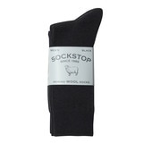 싹스탑 남성 울 양말 6족 - 블랙
