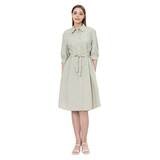 비지트 인 뉴욕 여성 버튼 원피스