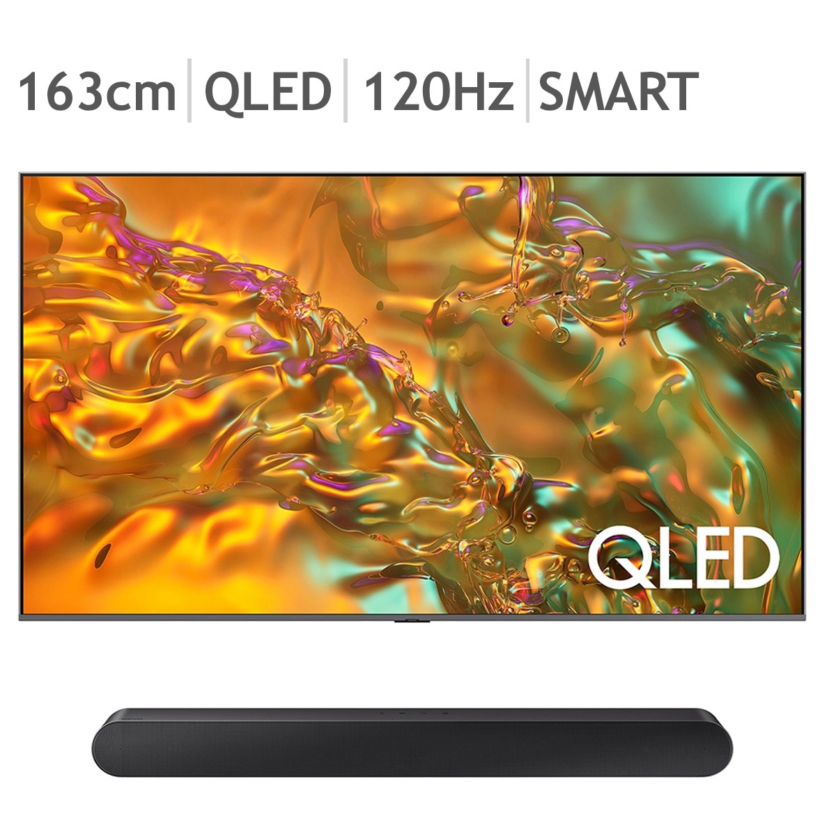 삼성 QLED TV KQ65QD80AFXKR 163cm (65) + S50B - 벽걸이형