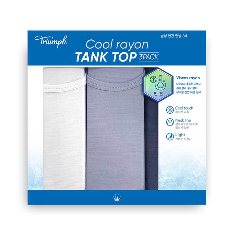 트라이엄프남성 인견 런닝 3매